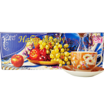 Сервиз чайный керамический 12 предметов Цветы  1463-4
