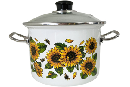 Кастрюля эмалированная 3л 83112 Солнце