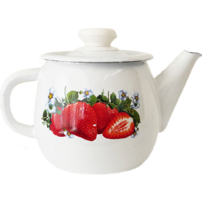 Чайник эмалированный 1.0л 2707/2 Клубника