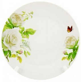 Тарелка глубокая керамическая Белая роза №7 18-031С
