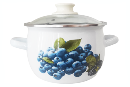 Кастрюля эмалированная 3.5л 61913/2 Черника