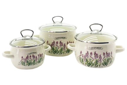 Набір емальований 6926 Лаванда