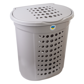 Корзина для белья пластмассовая 60л какао