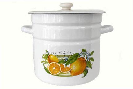 Каструля емальована 12л 1624/2 Лимон