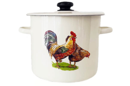 Кастрюля эмалированная 7л 1620/2 Петух