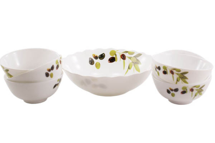 Набір салатників склокераміка 7 предметів ОЛИВИ 03020/7