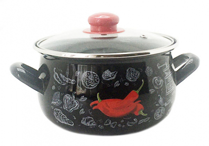 Каструля емальована 3.1 л Перчинка