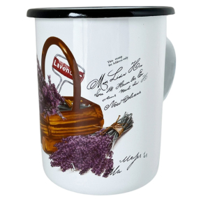 Кружка эмалированная 1л 01073/2 Корзина лаванды