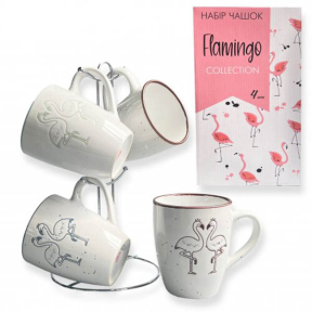 Сервиз чайный керамический 4 предмета FLAMINGO S T