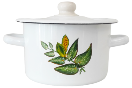 Кастрюля эмалированная 2л 1610/2 Ветка какао