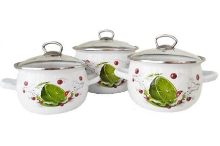 Набір емальований 6926 Лайм