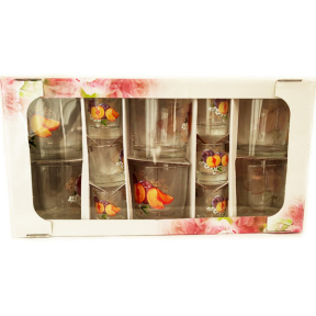 Набор стаканов низких 6 стаканов + 6 рюмок Слива 3Д