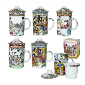 Кухоль заварник керамічний 320мл Китай 2052