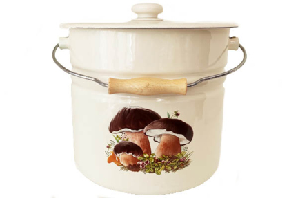 Відро-каструля емальоване 12л 1224/2 Гриби