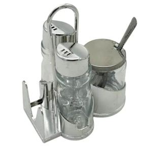 Набор для специй соль перец горчица VT6 пластик