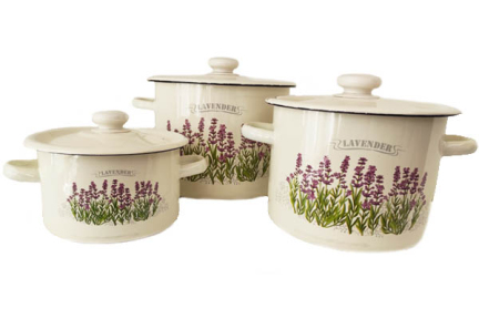 Набір емальований 242 Лаванда