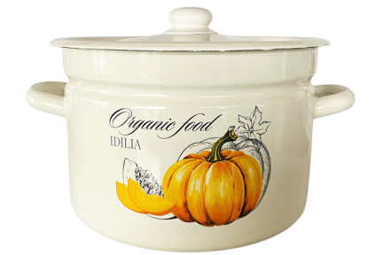 Кастрюля эмалированная 9л 1621/2 Тыква