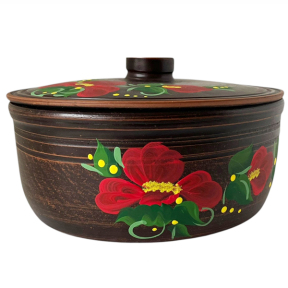 Супник 1.8л Мак новий червона глина