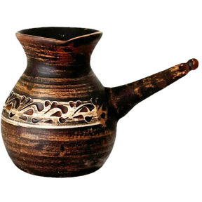 Турка 0.3л ангоб красная глина