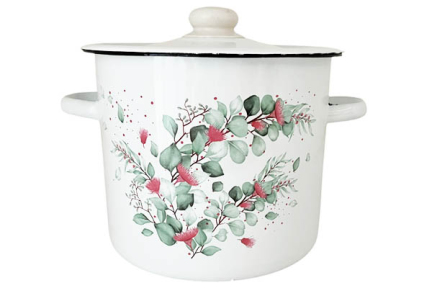 Каструля емальована 7л 1620/2 Евкаліпт