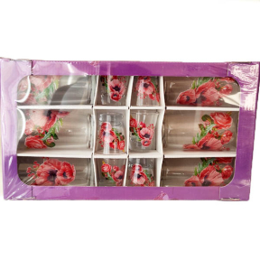 Набор стаканов высоких 6 стаканов + 6 рюмок Мак