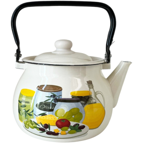 Чайник эмалированный 2.5л 2710/2 Империя олив