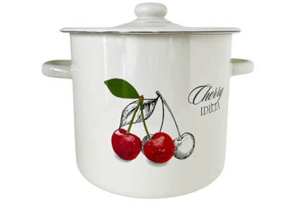 Каструля емальована 7л 1620/2 Вишня Ідилія