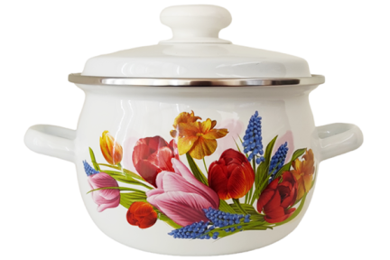 Каструля емальована 2.5л1911/2 Весняний букет