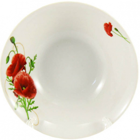 Тарілка глибока керамічна №7 Мак 9007
