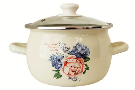 Кастрюля эмалированная 2.5л 61911/2 Пион