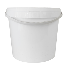 Ведро пластмассовое 20л с герметичной крышкой белое