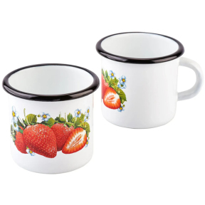 Кухоль емальований 0.5л 0104/2 Полуниця