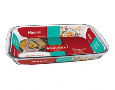 Противень стеклянный прямоугольный 2.9л Marinex 6536