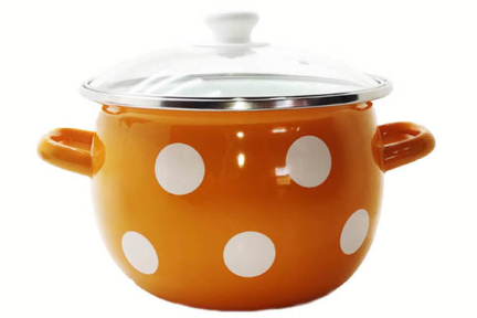 Каструля емальована 4.25л 1615 Гірчичний горох