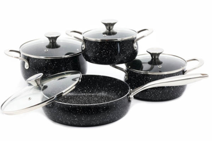 Набір каструль з антипригарним покриттям Мармур 4 предмети 1526 