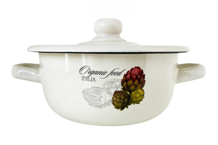 Каструля емальована 1.5л 1608/2 Артішок Ідилія