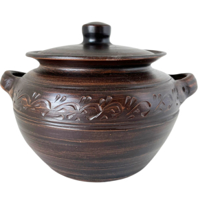 Супник 2.5л новий декор червона глина