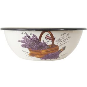 Миска емальована 4.0л 0314/2 Кошик лаванди