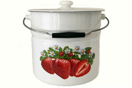 Відро-каструля емальоване 12л 1224/2 Полуниця