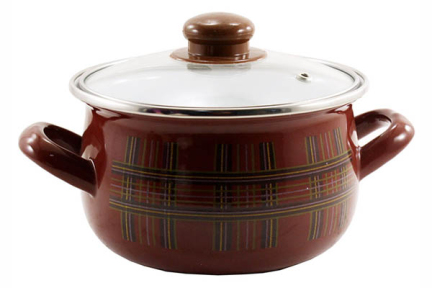 Каструля емальована 4л Шотландка