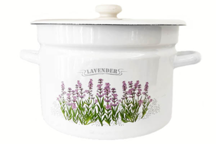 Каструля емальована 9л 1621/2 Лаванда