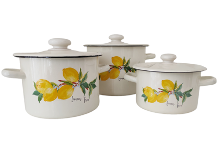 Набор эмалированный 272 лимонное дерево