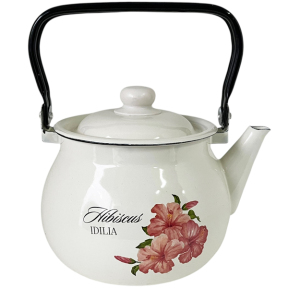 Чайник емальований 2.5л 2710/2 Гібіскус Ідилія