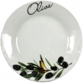 Тарелка керамическая №8 Оливки 8002