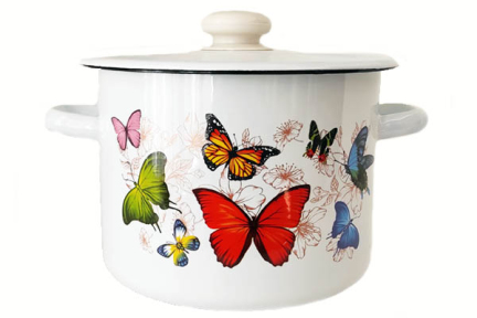 Каструля емальована 4.5л 1615/2 Метелик