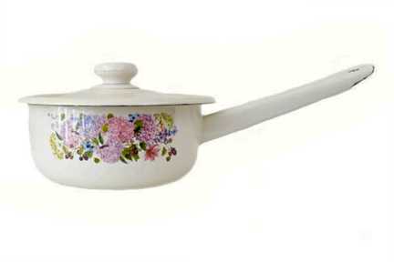 Ковш эмалированный 1.5л 21081/2 с крышкой Анабель