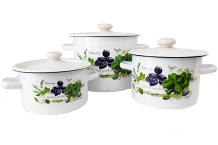 Набор эмалированный 822 Зелень фреш