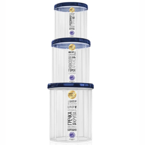 Ємність для сипучих в наборі 1л+1.5л+2л НП