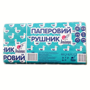 Рушники паперові 160 аркушів зелені V