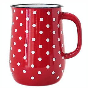 Глечик емальований 2.5л 2311 Червона полька